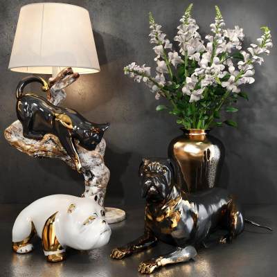 现代花瓶 台灯 饰品 摆件